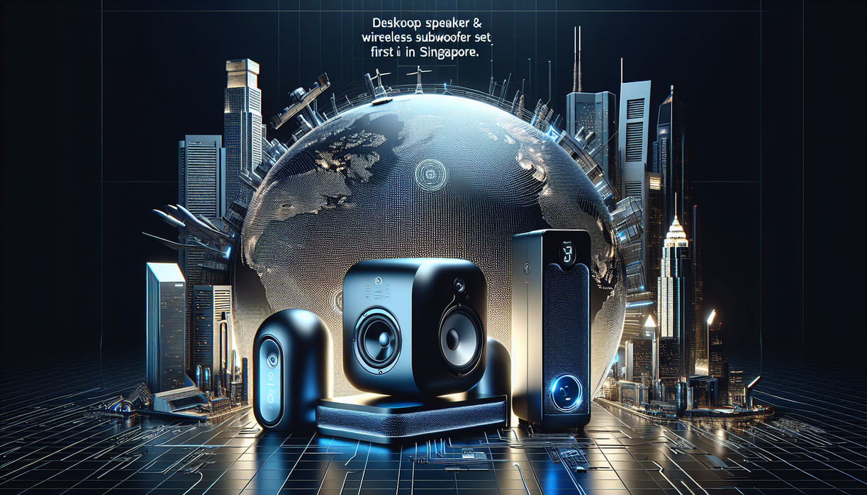 alt_text: Xiaomi Desktop Speaker Pro Set with sleek design, enhancing audio experience and decor.