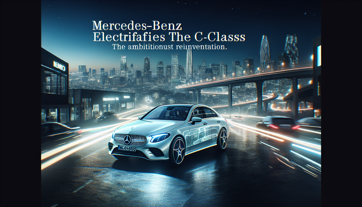 alt_text: Mercedes C400 4MATIC in vibrant blue, showcasing its sleek, electric-inspired design.